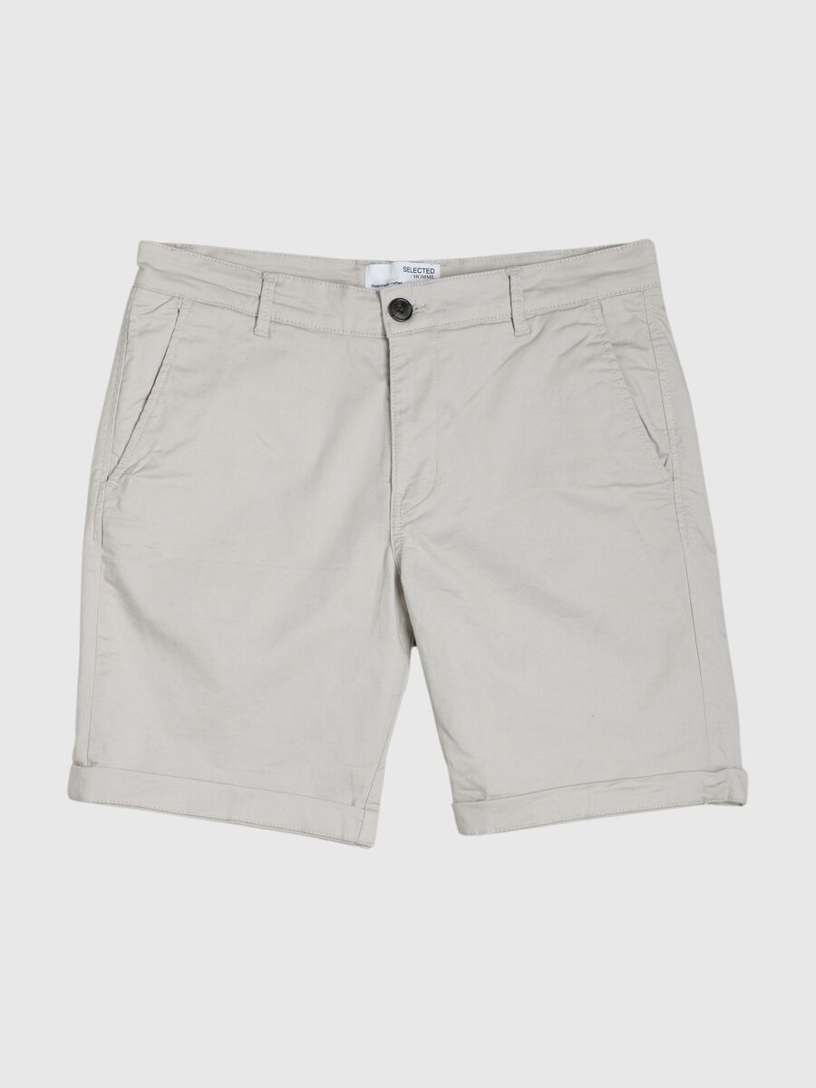 Selected SLIM FIT CHINO SHORTS, Moonstruck, highres - 80000183_Moonstruck_001.jpg
