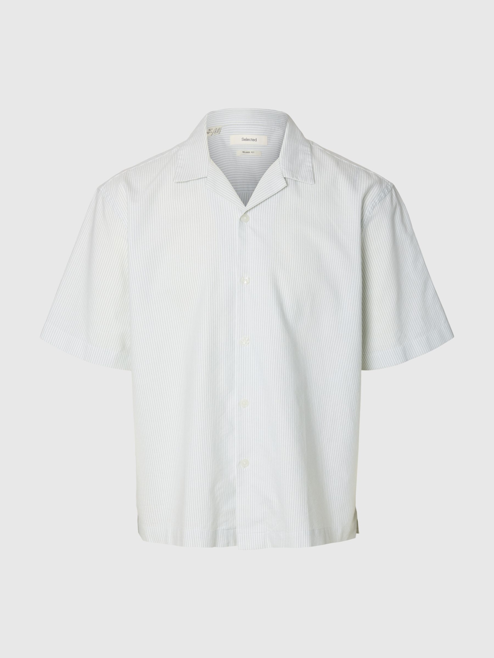 SHORT SLEEVED SHIRT, Aqua Gray, highres