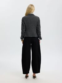 LAINE MÉLANGÉE - COURT BLAZER, Black, highres