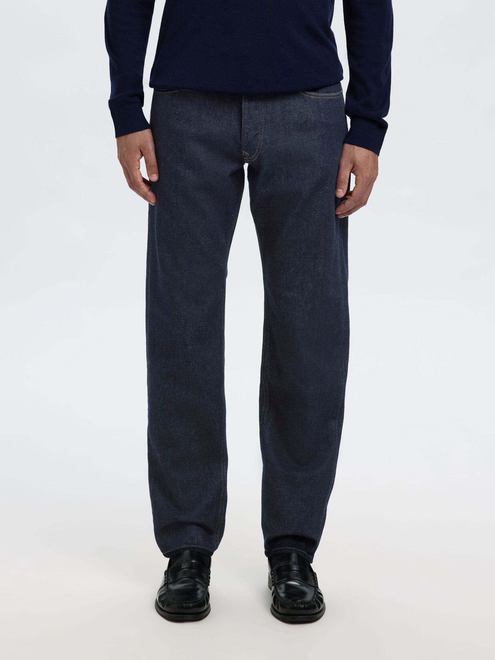 190 JEANS AJUSTADOS, Dark Blue Denim, highres