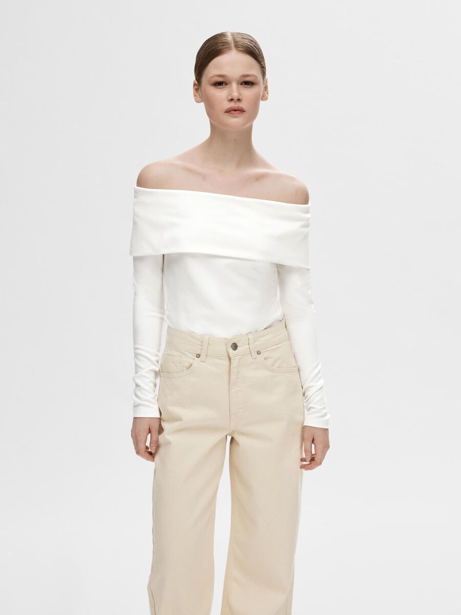 Selected VISKOSEBLANDING OFF-SHOULDER TOPP, Snow White, highres - 16093031_SnowWhite_003.jpg
