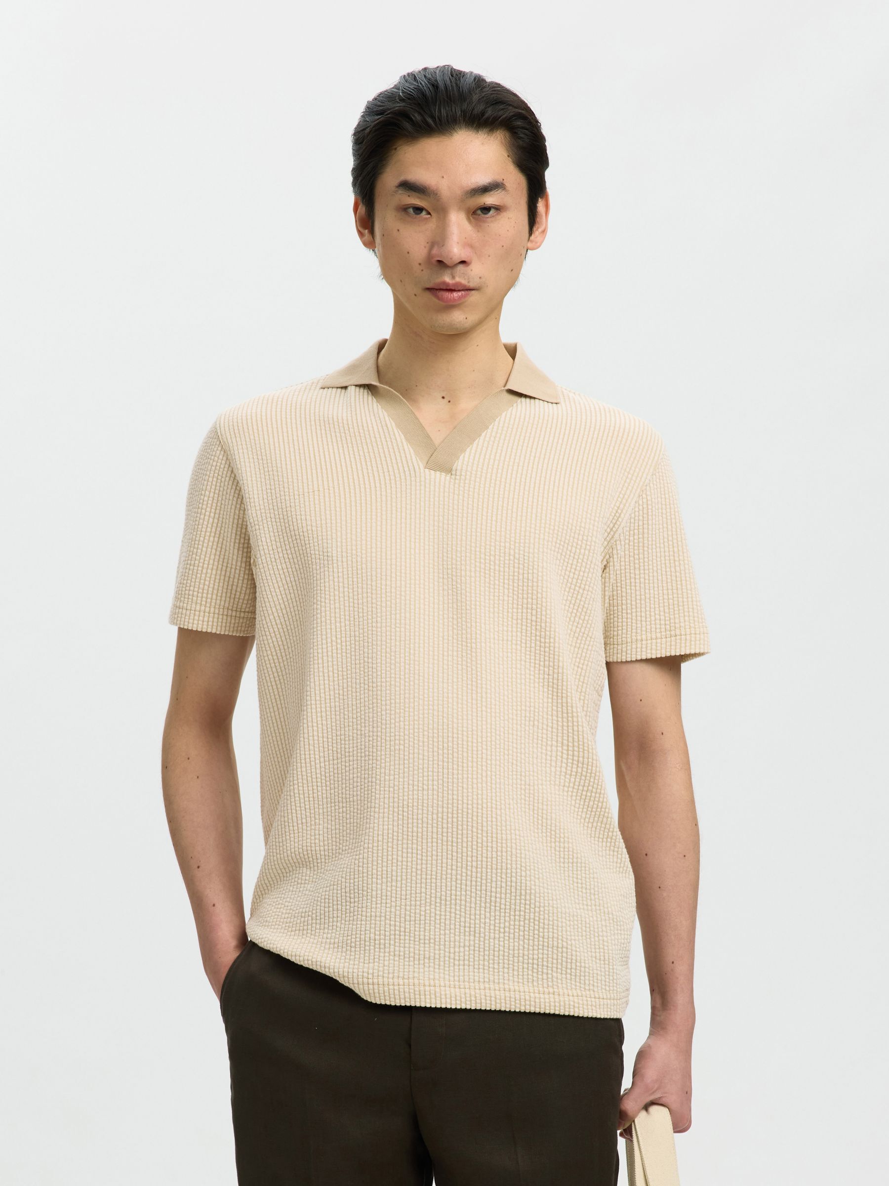 REGULAR FIT POLO SHIRT, Birch, highres