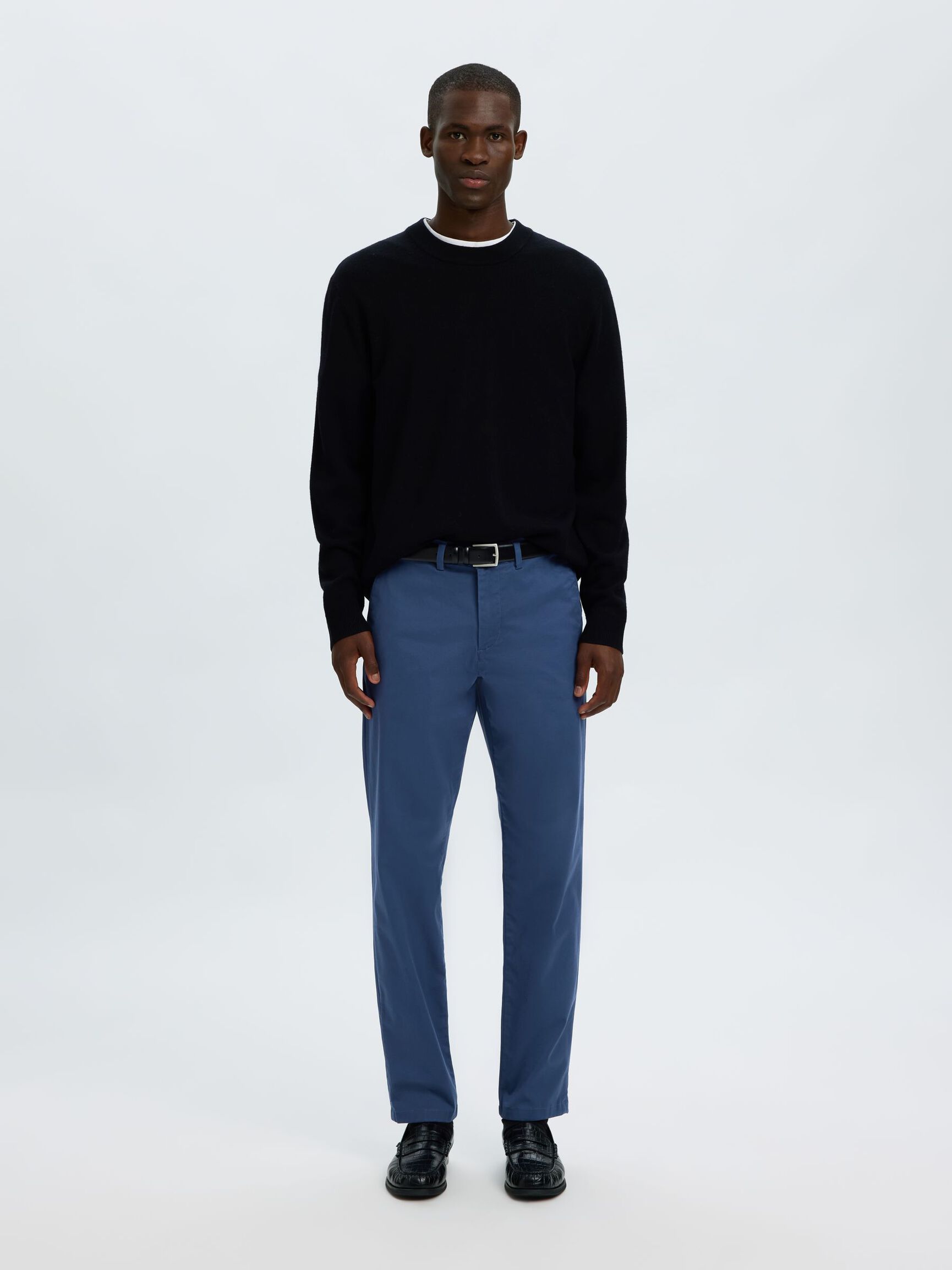 175 SLIM FIT FLEX CHINOS, Sargasso Sea, highres