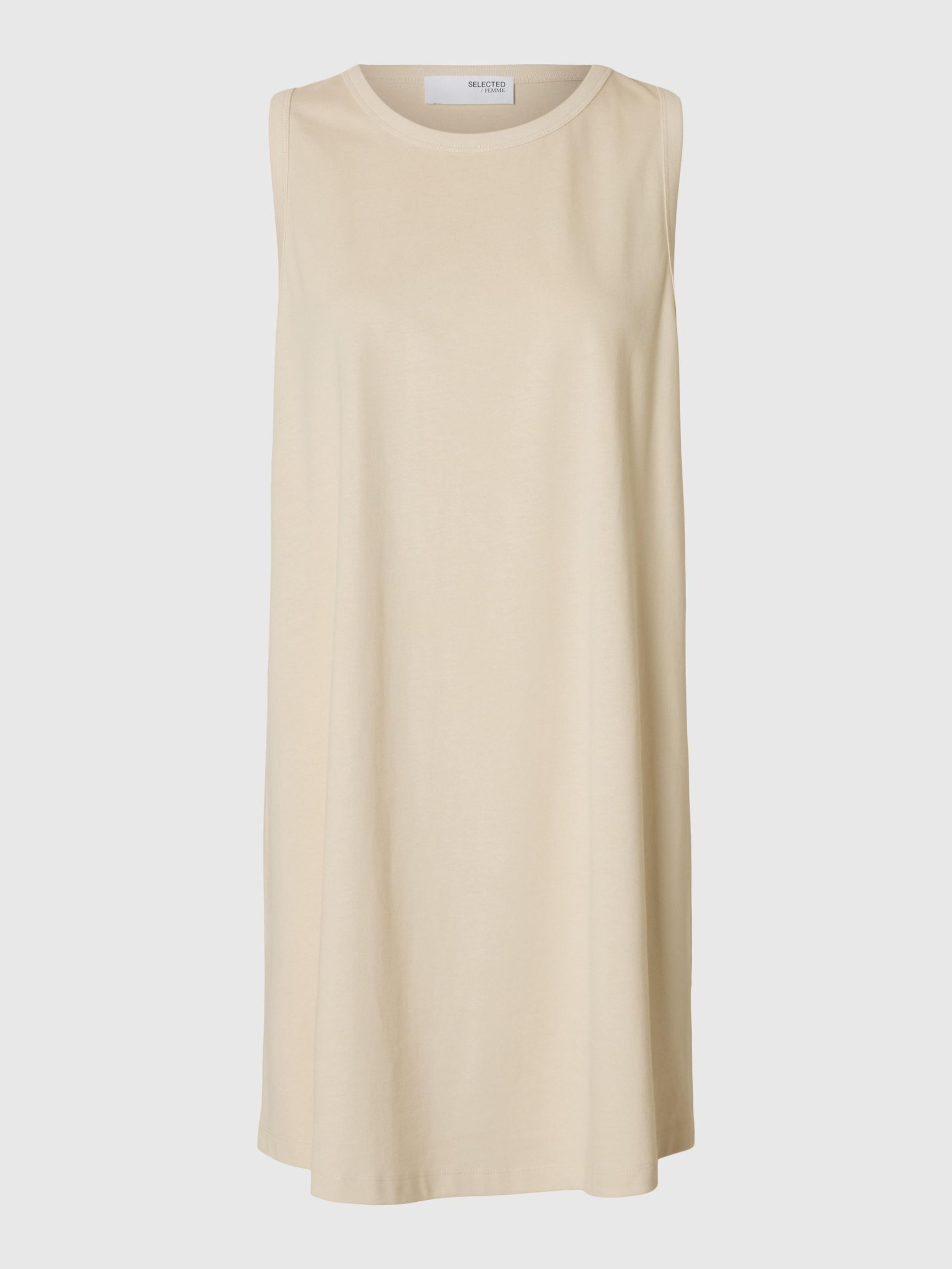 MINI SLEEVELESS DRESS, Birch, highres