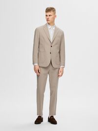 SEERSUCKER PANTALON DE COSTUME, Pure Cashmere, highres