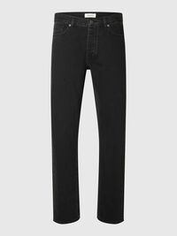 190 JEANS AJUSTADOS, Black Denim, highres
