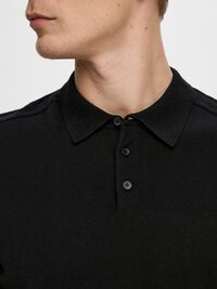 EN MAILLE POLO, Black, highres