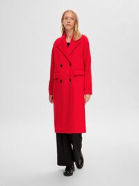 DOUBLE-BREASTED WOOL BLEND COAT, Ski Patrol, highres
