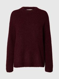 WOOL BLEND  PULLOVER, Fig, highres