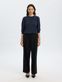 PUFF SLEEVE SWEATSHIRT, Dark Sapphire, highres