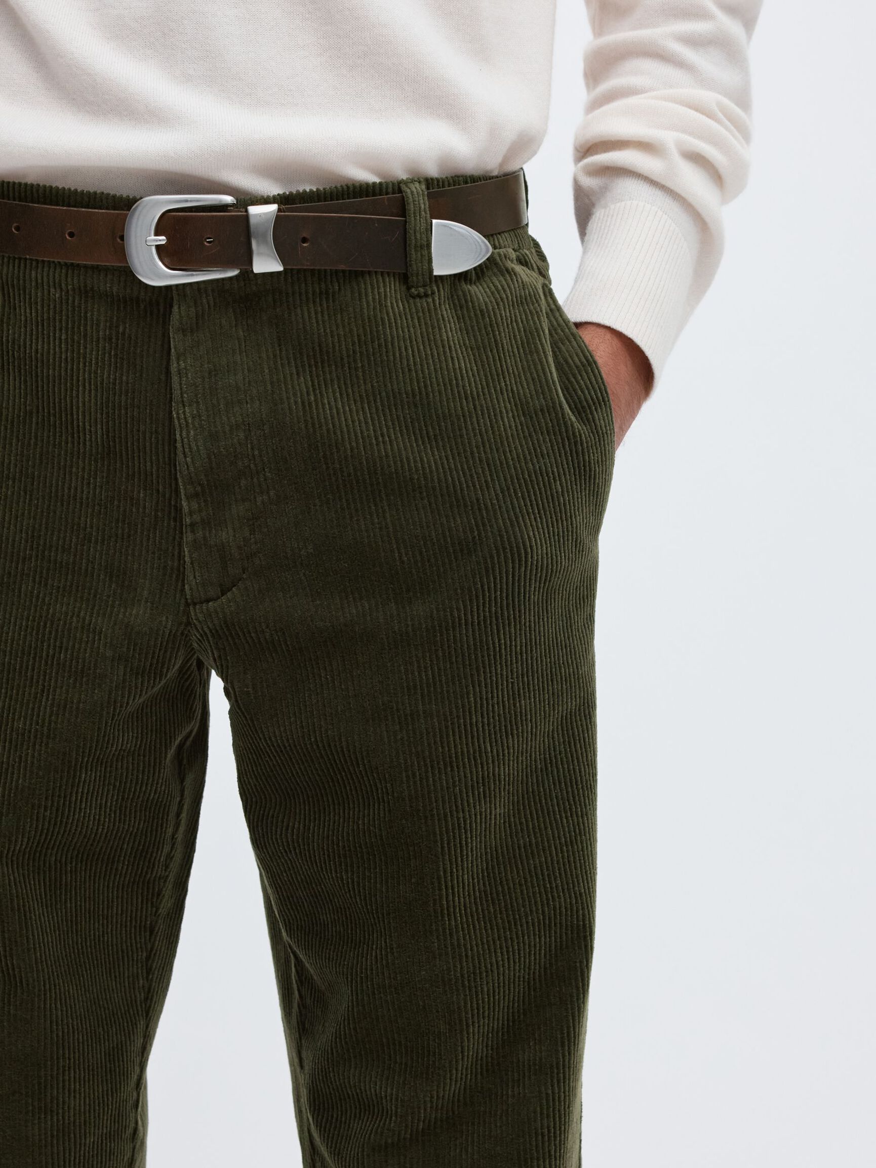 190 REGULAR TAPERED FIT JEANS, Forest Night, highres