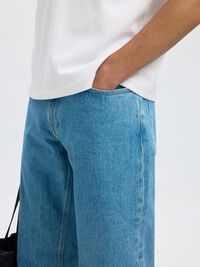 196 STRAIGHT FIT JEANS, Light Blue Denim, highres