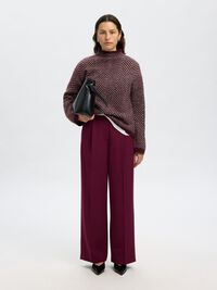 HERRINGBONE WOOL BLEND JUMPER, Fig, highres