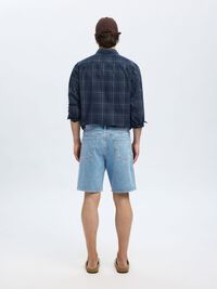 LIGHT WASH DENIM SHORTS, Light Blue Denim, highres