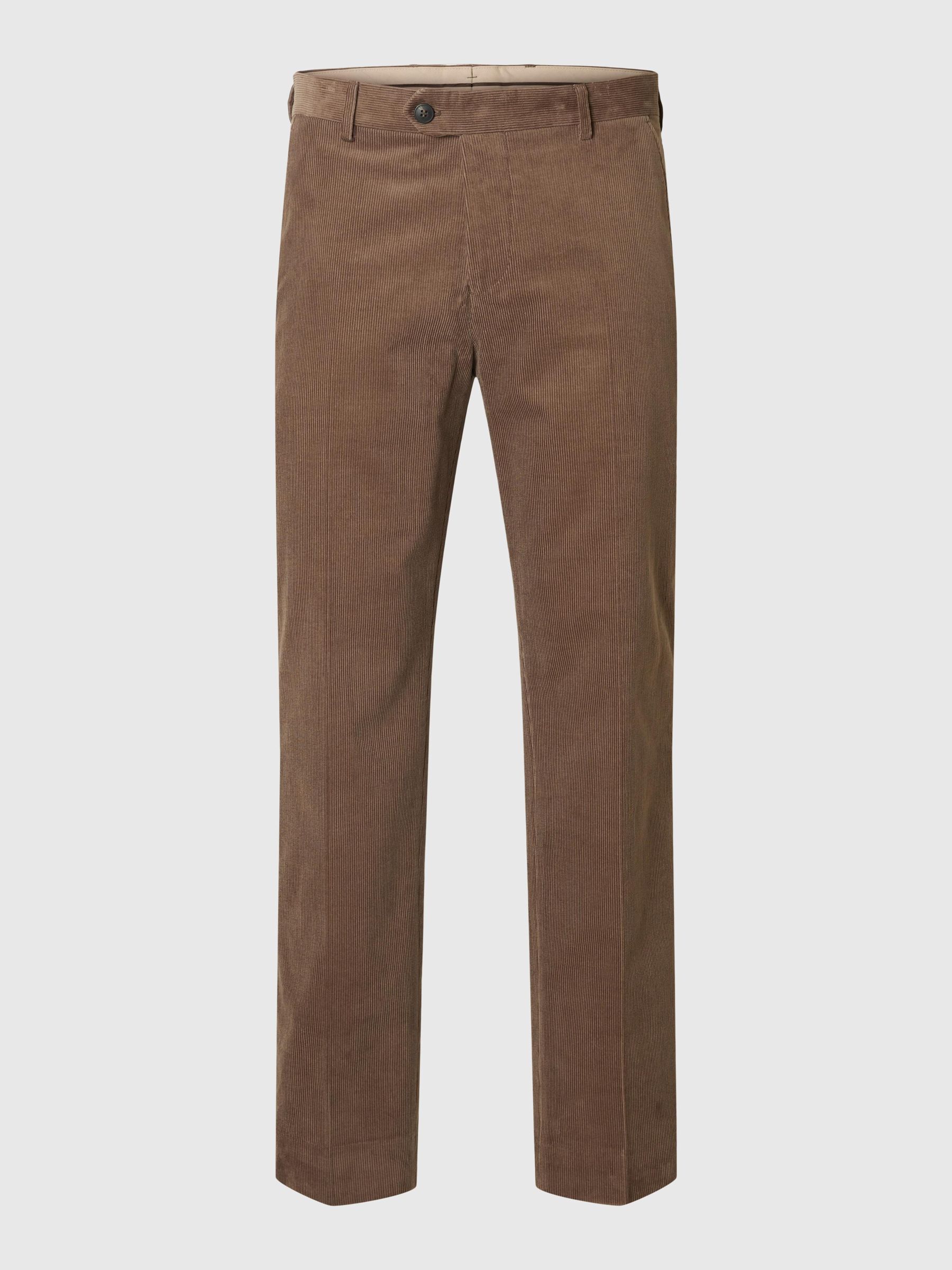 REGULAR FIT CORDUROY TROUSERS, Brownie, highres