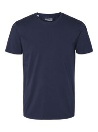 KORTÆRMET T-SHIRT, Navy Blazer, highres
