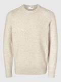 Selected LONG-SLEEVED KNITTED JUMPER, Oatmeal, highres - 16086699_Oatmeal_1051469_001.jpg