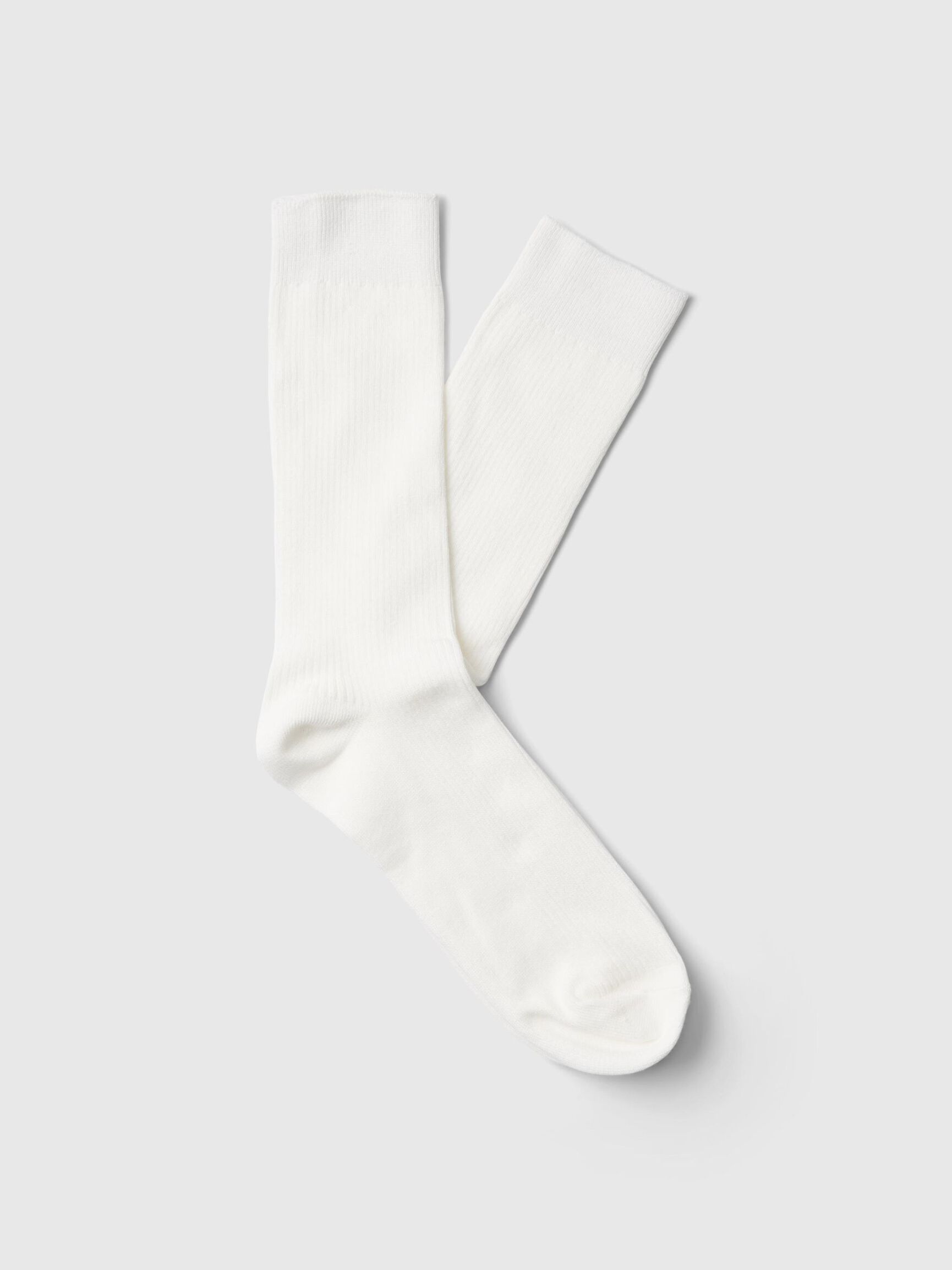 COTTON BLEND SOCKS, Bright White, highres