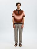 Selected SHORT SLEEVED KNITTED POLO SHIRT, Chocolate Torte, highres - 16100181_ChocolateTorte_1238654_005.jpg