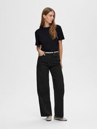 BOXY T-SHIRT, Black, highres