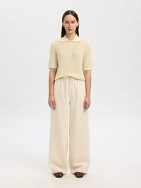 TEJIDO DE ALGODÓN CAMISETA DE POLO DE PUNTO, Birch, highres