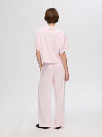 VISCOSE BLEND TROUSERS, Cradle Pink, highres