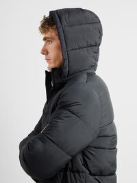 LONG PUFFER JACKET, Stretch Limo, highres
