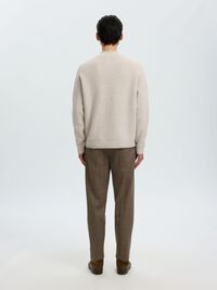 WOOL JUMPER, Silver Birch, highres