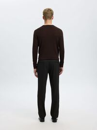 REGULAR FIT WOOL BLEND TROUSERS, Rosin, highres