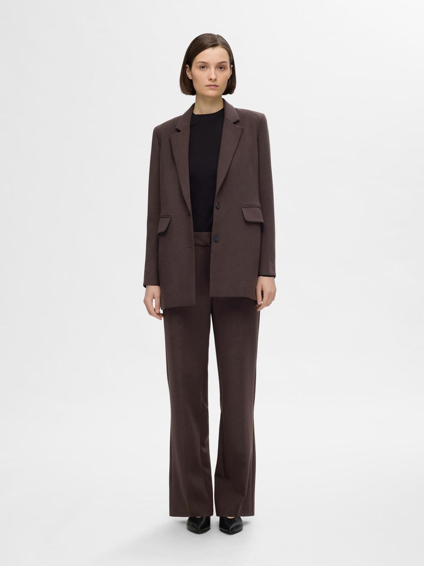 RELAXED FIT BLAZER, Coffee Bean, highres