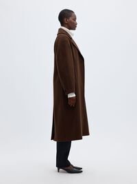 WOOL BLEND LONG COAT, Delicioso, highres
