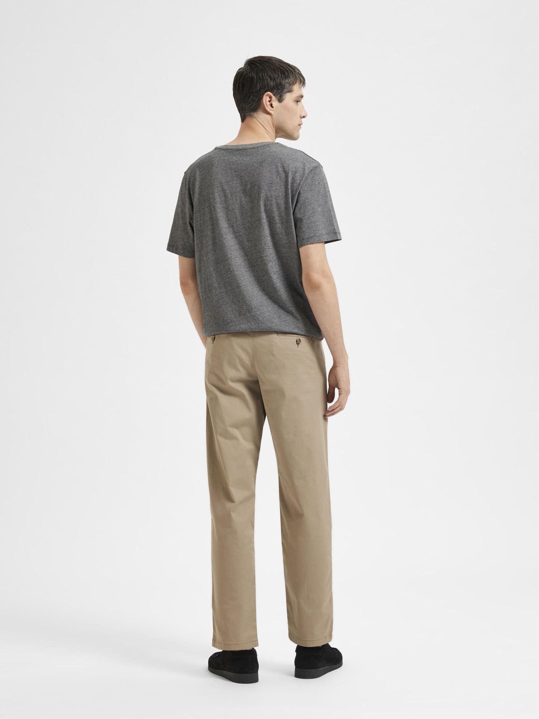 196 STRAIGHT FIT CHINOS, Greige, highres