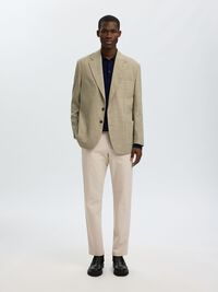 175 SLIM-FIT TROUSERS, Egret, highres