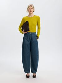 100% MERINO WOOL PULLOVER, Avocado Oil, highres