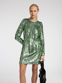 SEQUIN  MINI DRESS, Loden Frost, highres