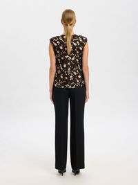 VISCOSE PRINTED  TOP, Demitasse, highres