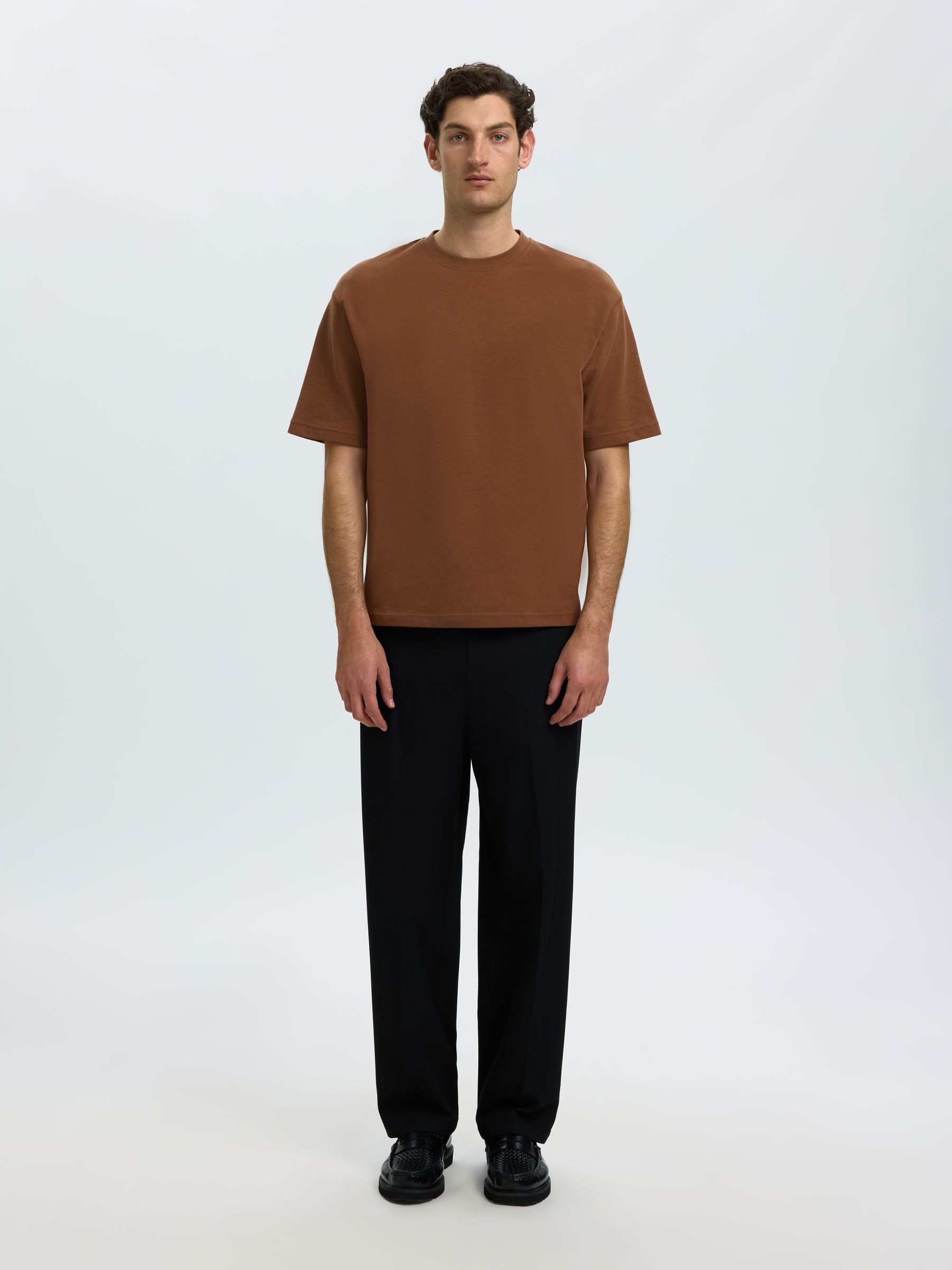 LOOSE FIT T-SHIRT, Toffee, highres