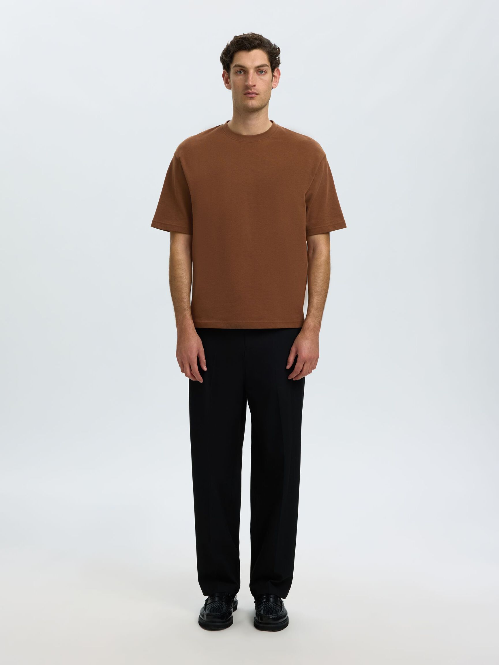 LOOSE FIT T-SHIRT, Toffee, highres