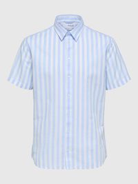 KLASSISK KORTÆRMET SKJORTE, Cashmere Blue, highres