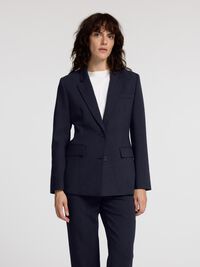 VISCOSEMIX KLASSIEK BLAZER, Dark Sapphire, highres