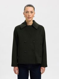 WOOL BLEND JACKET, Deep Depths, highres