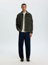 CORDUROY OVERSHIRT, Forest Night, highres