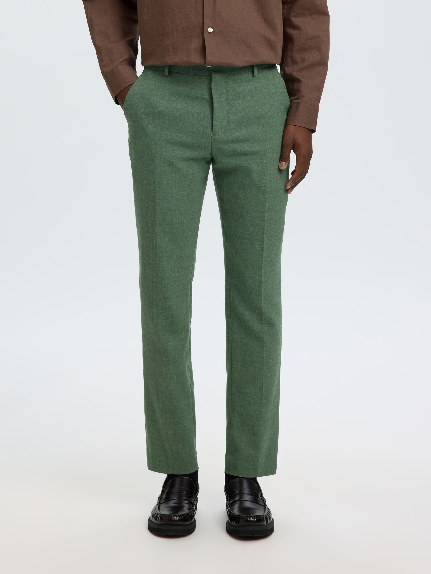 SPODNIE GARNITUROWE, Olive Green, highres