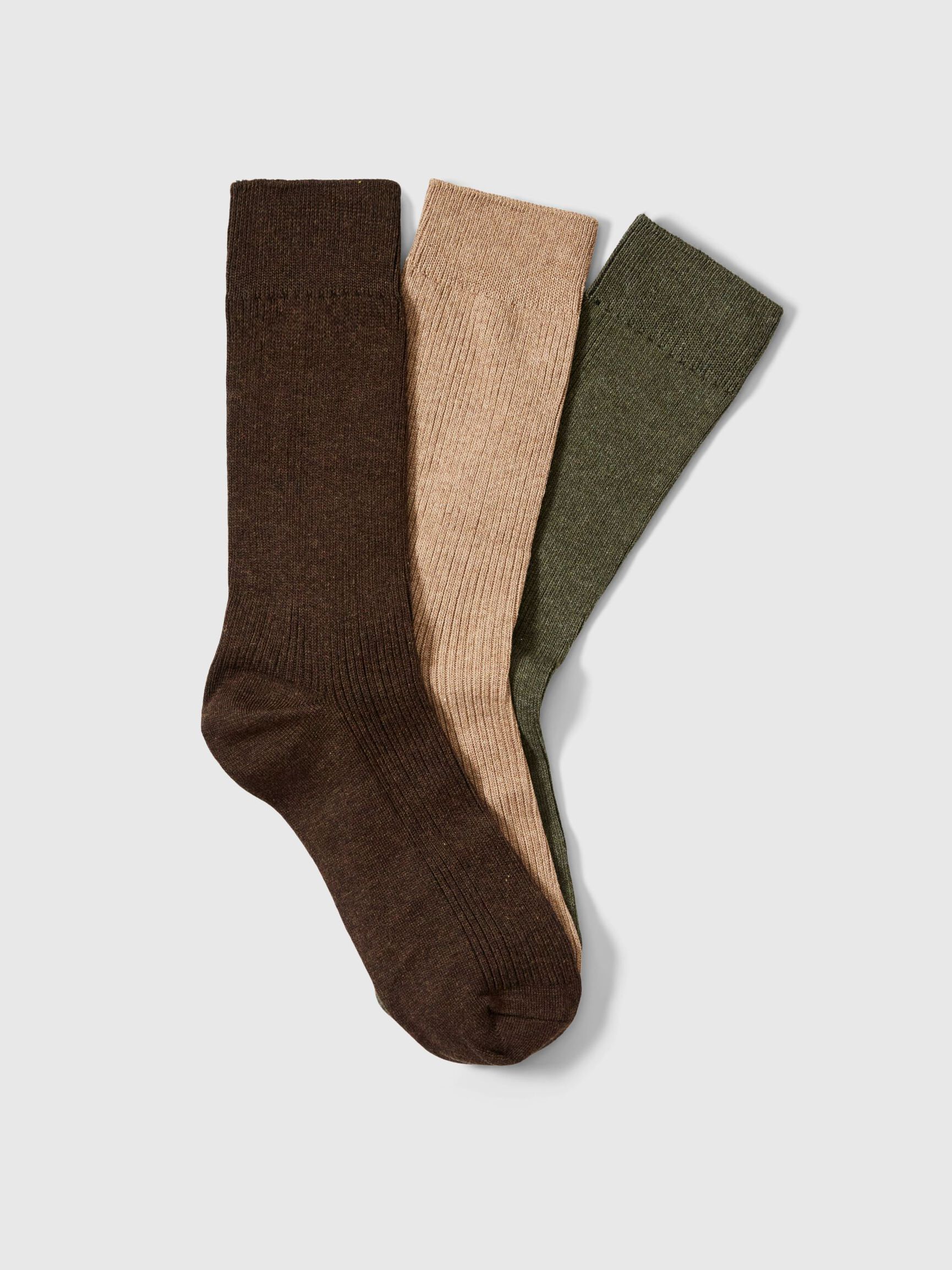 3 PACK SOCKS, Dark Green, highres
