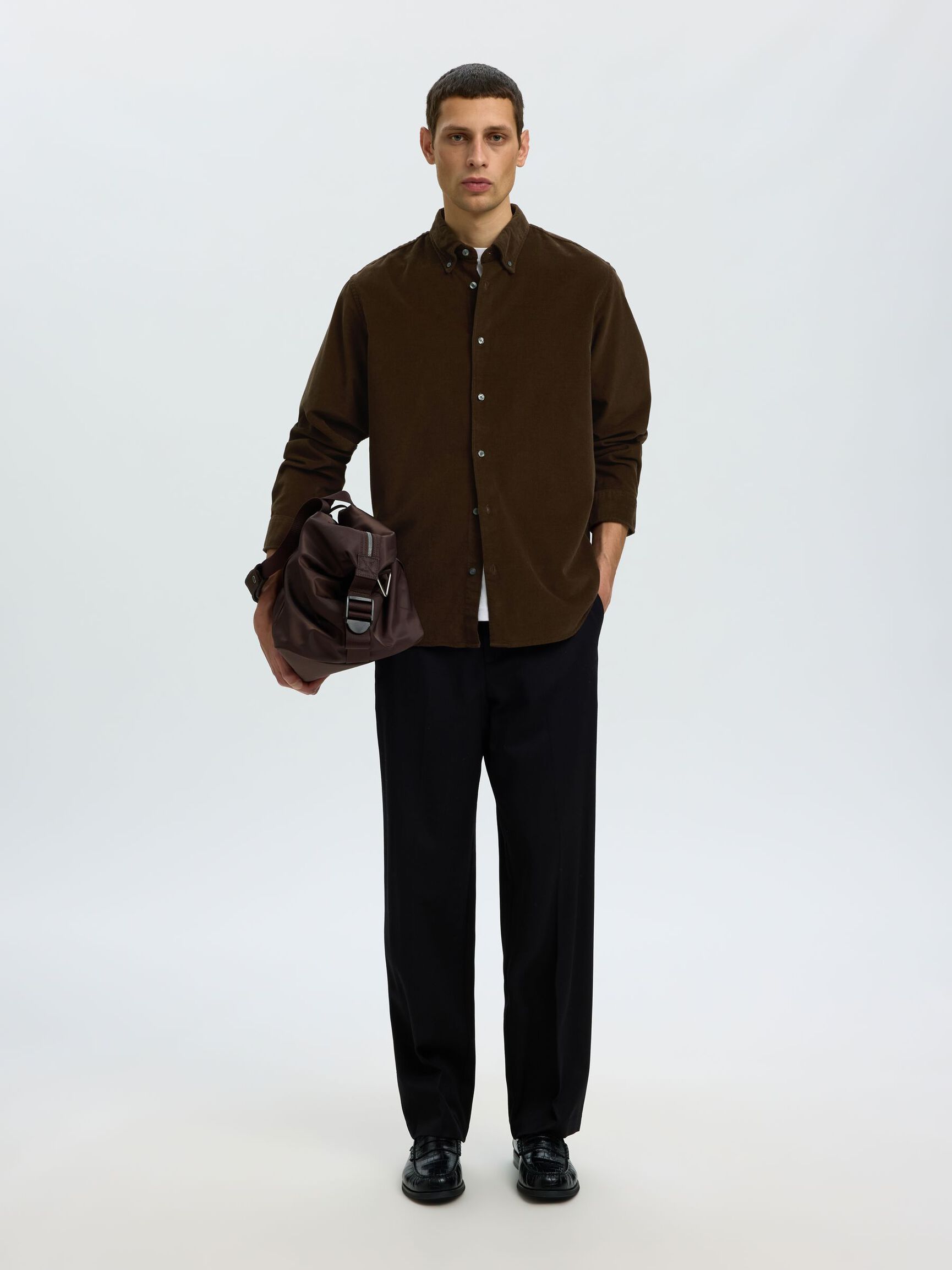 ALGODÓN CAMISA DE PANA, Turkish Coffee, highres