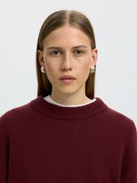 CASHMERE BLEND PULLOVER, Tawny Port, highres