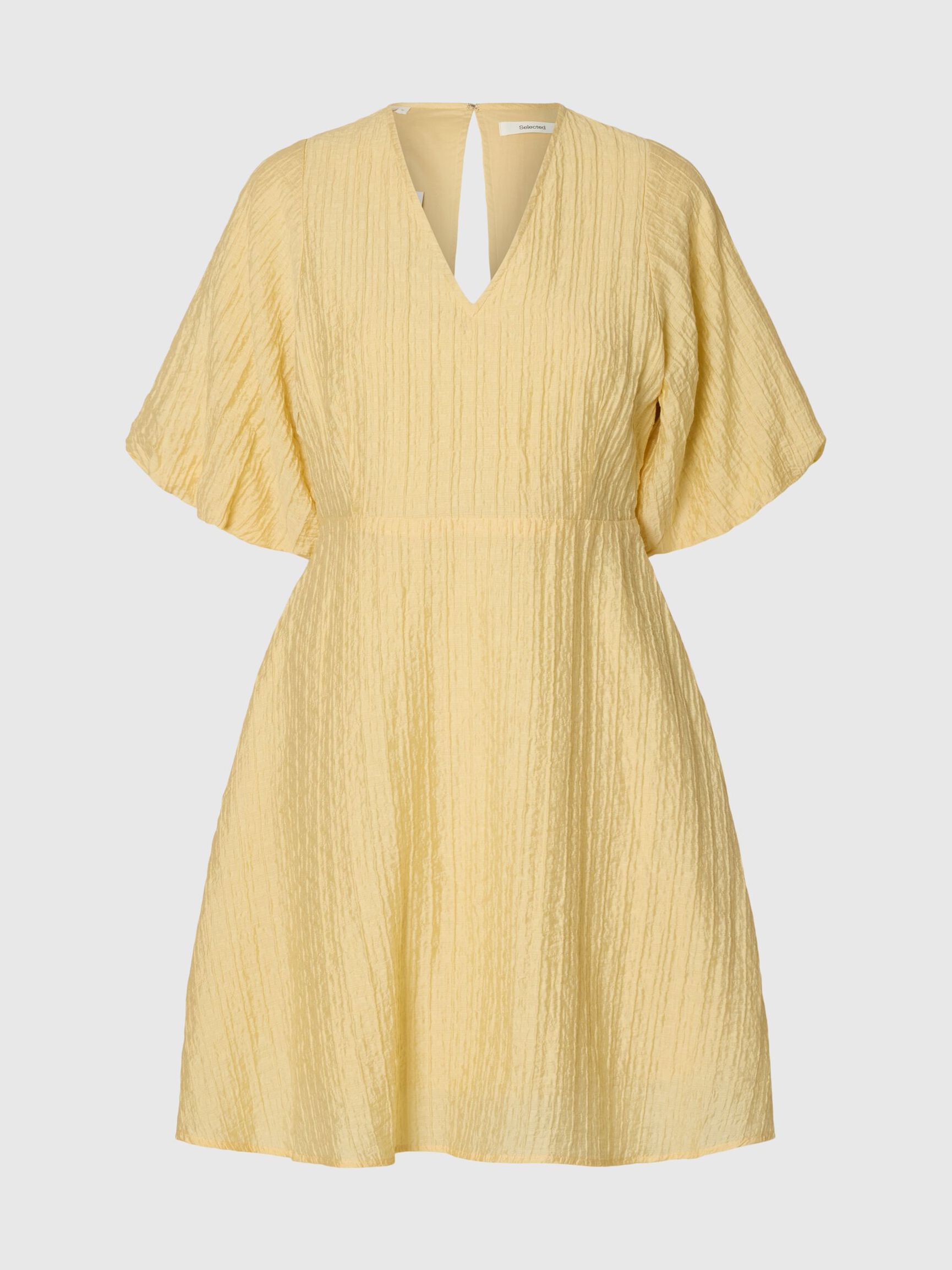 SHORT SLEEVED MINI DRESS, Italian Straw, highres