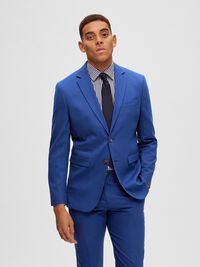 GEWEBTER WOLLGEMISCH BLAZER, Blue Depths, highres