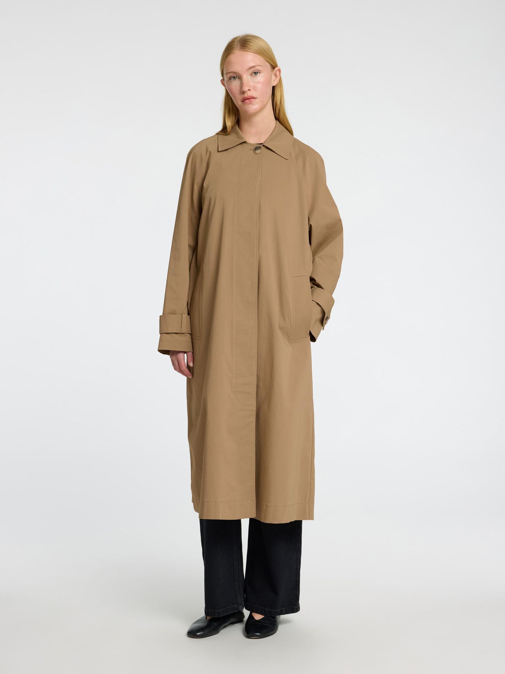 TAILORED LONG COAT, Sepia Tint, highres