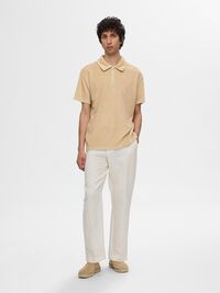TERRYCLOTH POLO SHIRT, Pure Cashmere, highres
